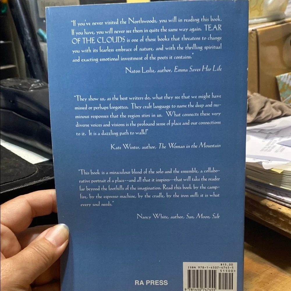 Tear of the Clouds — Blue Poetry Coffee Table Book
